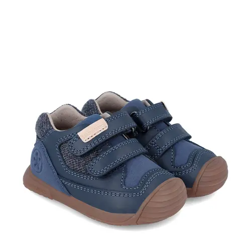 Pantofi copii, piele naturala, Biogateo Urban, albastru, Biomecanics- 241127-A183-24-Biomecanics