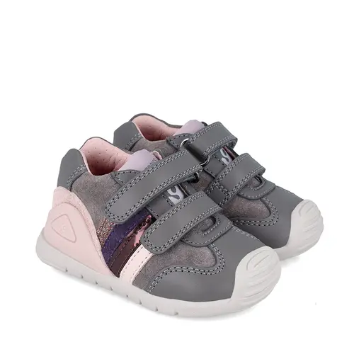 Pantofi copii, piele naturala, Biogateo Urban, gri, Biomecanics- 241110-C213-24-Biomecanics