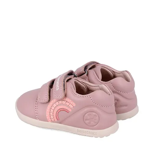 Pantofi copii, piele naturala, Biogateo Wider, rainbow, roz, Biomecanics- 241162-B159-25-