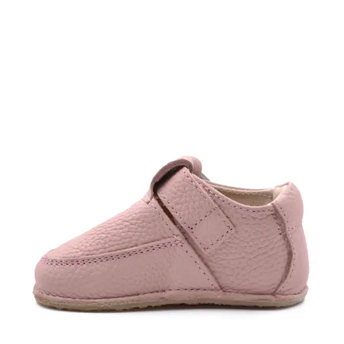 Pantofi din piele moale cu talpa flexibila, captuseala, roz- RO-15-12-24-By Pebebe
