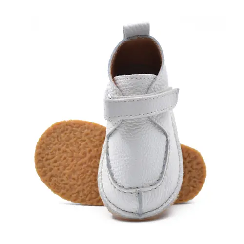 Pantofi din piele naturala pentru copii, talpa cauciuc, scai, Bubu, ivoar- RO-110-10-24-By Pebebe Pantofi din piele naturala pentru copii, talpa cauciuc, scai, Bubu, ivoar- RO-110-10-24-By Pebebe