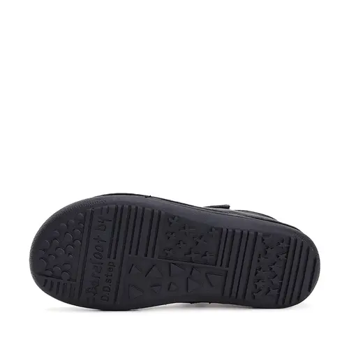 Pantofi fete, piele naturala, barefoot, talpa flexibila, negru, D.D.Step Colectia Back to School- H063-42716CM-30-D.D. Step