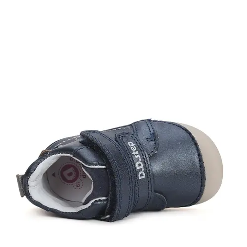 Pantofi fete, piele naturla, talpa flexibila, bleumarin sidef, fluturasi, D.D.Step- S015-42400-24-D.D. Step Pantofi fete, piele naturla, talpa flexibila, bleumarin sidef, fluturasi, D.D.Step- S015-42400-24-D.D. Step