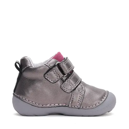 Pantofi fete, piele naturla, talpa flexibila, bronz sidef, lebada, D.D.Step- S015-42532A-23-