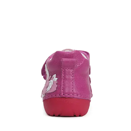 Pantofi fete, piele naturla, talpa flexibila, roz sidef, lebada, D.D.Step- S015-42532B-23-D.D. Step
