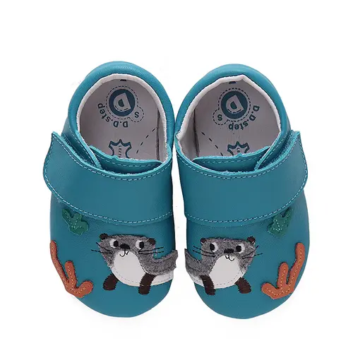 Pantofi primii pasi, interior, piele naturala, albastru, nevastuica, D.D.Step- K1596-42304-22/23-D.D. Step