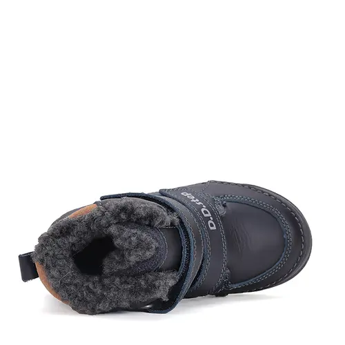 Ghete baieti, piele naturala, captuseala, bleumarin, stea, D.D.Step - W040-42987M-30-