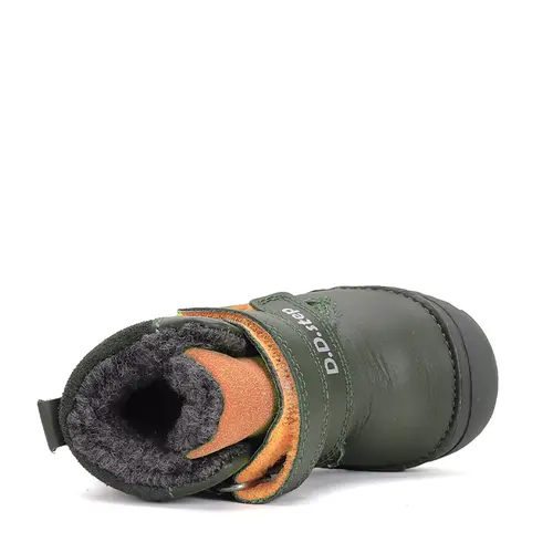 Ghete baieti, piele naturala, captusite, verde inchis, pisica, D.D.Step- W082-42774C-25-D.D. Step Ghete baieti, piele naturala, captusite, verde inchis, pisica, D.D.Step- W082-42774C-25-D.D. Step