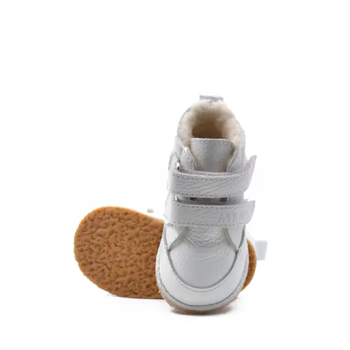 Ghete copii Barefoot, piele naturala, captuseala din blana, talpa felxibila, ivoar, Stuy - RO-115-4-24-