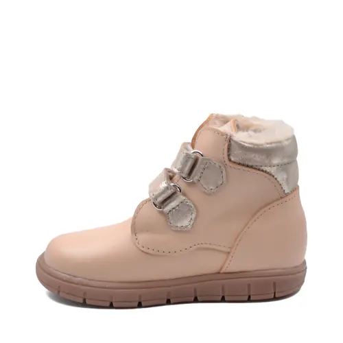 Ghete Copii, piele naturala, captuseala din blana, talpa felxibila, nude, Alpin- RO-116-4-24-By Pebebe Ghete Copii, piele naturala, captuseala din blana, talpa felxibila, nude, Alpin- RO-116-4-24-By Pebebe