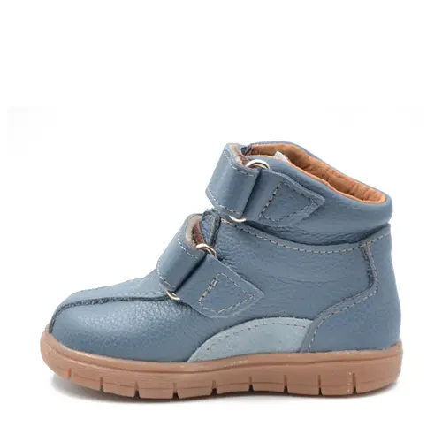 Ghete copii, piele naturala, talpa felxibila, albastru, Teo - RO-118-2-25-