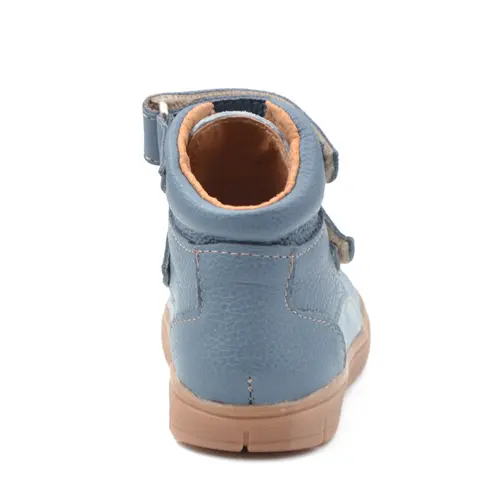 Ghete copii, piele naturala, talpa felxibila, albastru, Teo - RO-118-2-25-