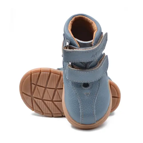 Ghete copii, piele naturala, talpa felxibila, albastru, Teo - RO-118-2-25-