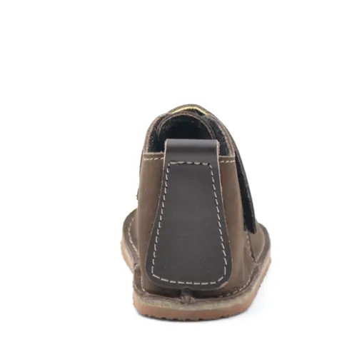 Ghete copii, primii pasi, piele naturala, captuseala textila, talpa felxibila, maro - RO-122-2-24-