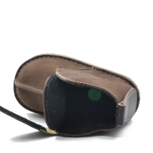 Ghete copii, primii pasi, piele naturala, captuseala textila, talpa felxibila, maro - RO-122-2-24-