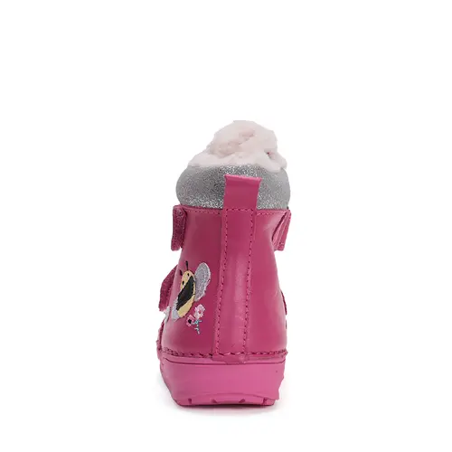 Ghete din piele naturala, captuseala, roz, albinuta, D.D.Step - W071-42233B-25-