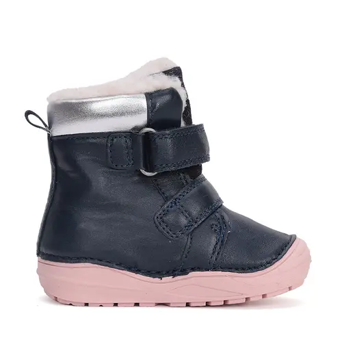 Ghete din piele naturala, captuseala, bleumarin, albinuta, D.D.Step - W071-42233-25-