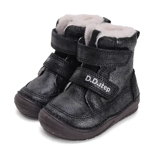 Ghete fete, piele naturala, captuseala din blana, negru sidef, D.D.Step- W071-42895B-25-D.D. Step Ghete fete, piele naturala, captuseala din blana, negru sidef, D.D.Step- W071-42895B-25-D.D. Step