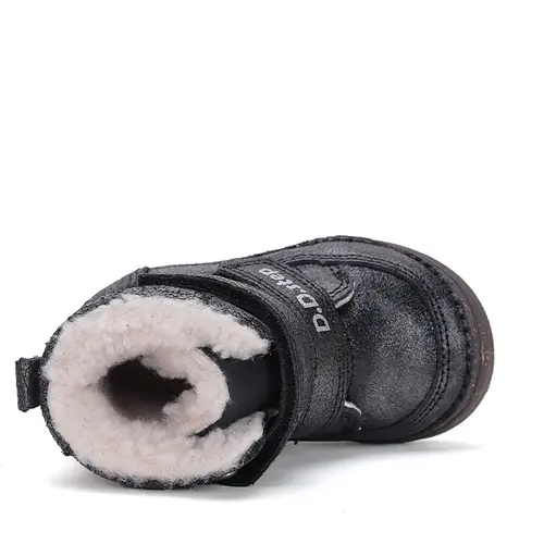 Ghete fete, piele naturala, captuseala din blana, negru sidef, D.D.Step- W071-42895B-25-D.D. Step Ghete fete, piele naturala, captuseala din blana, negru sidef, D.D.Step- W071-42895B-25-D.D. Step