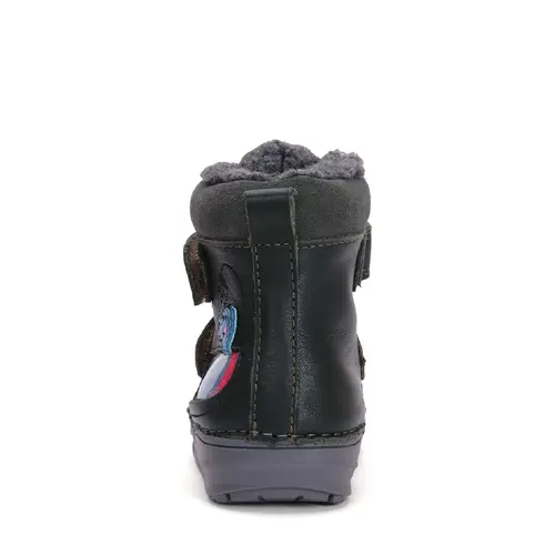 Ghete din piele naturala, captuseala, verde inchis, crocodil, D.D.Step - W071-42421B-25-