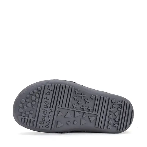 Ghete barefooot fete, piele naturala, captuseala, gri, inimioare, D.D.Step - W063-42152AM-30-
