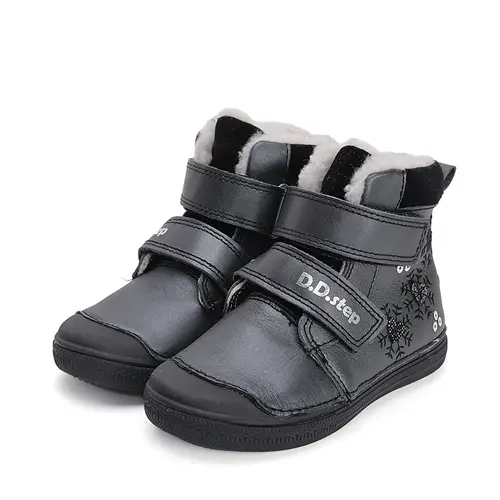 Ghete fete, piele naturala, captuseala, negru, inimioare, D.D.Step- W049-42729BM-30-D.D. Step Ghete fete, piele naturala, captuseala, negru, inimioare, D.D.Step- W049-42729BM-30-D.D. Step