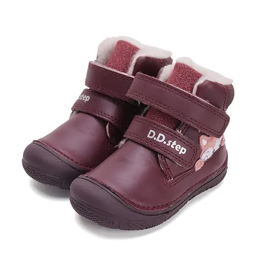 Ghete fete, piele naturala, captusite, grena, pisica, D.D.Step- W082-42774A-25-D.D. Step Ghete fete, piele naturala, captusite, grena, pisica, D.D.Step- W082-42774A-25-D.D. Step