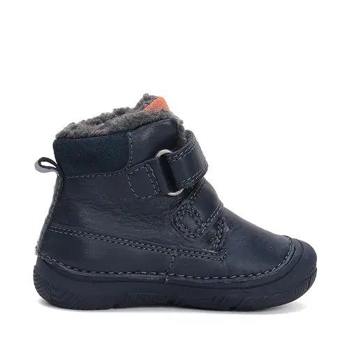 Ghete baieti, piele naturala, captusite, bleumarin, pisica, D.D.Step - W082-42774B-25-