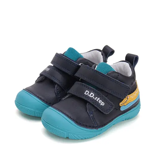 Pantofi baieti, piele naturala, talpa flexibila, bleumarin, crocodil, D.D. Step- S082-51541-25-