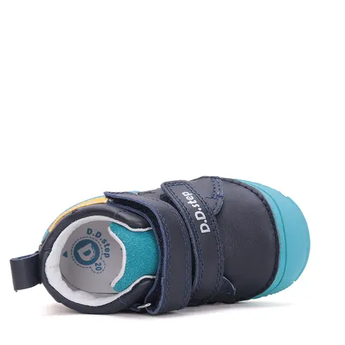 Pantofi baieti, piele naturala, talpa flexibila, bleumarin, crocodil, D.D. Step- S082-51541-25-