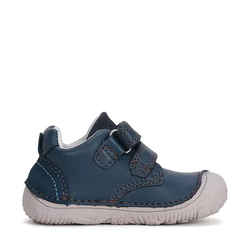 Pantofi copii, barefoot, piele naturala, protectie degete, bleumarin, D.D. Step- S073-51761A-25-