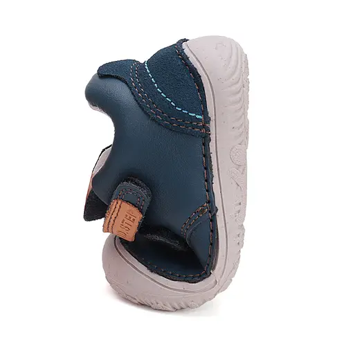 Pantofi copii, barefoot, piele naturala, protectie degete, bleumarin, D.D. Step- S073-51761A-25-