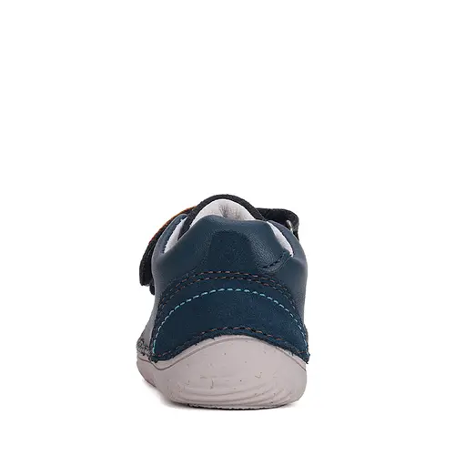 Pantofi copii, barefoot, piele naturala, protectie degete, bleumarin, D.D. Step- S073-51761A-25-