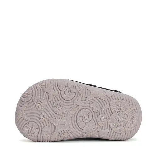 Pantofi copii, barefoot, piele naturala, protectie degete, bleumarin, D.D. Step- S073-51761A-25-