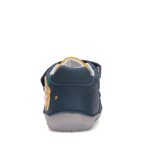 Pantofi copii, barefoot, primii pași, piele naturala, monstrulet, bleumarin, D.D. Step- S070-51698-25-D.D. Step