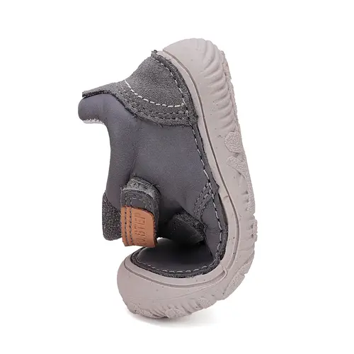 Pantofi copii, barefoot, piele naturala, protectie degete, gri, D.D. Step- S073-51761M-31-D.D. Step