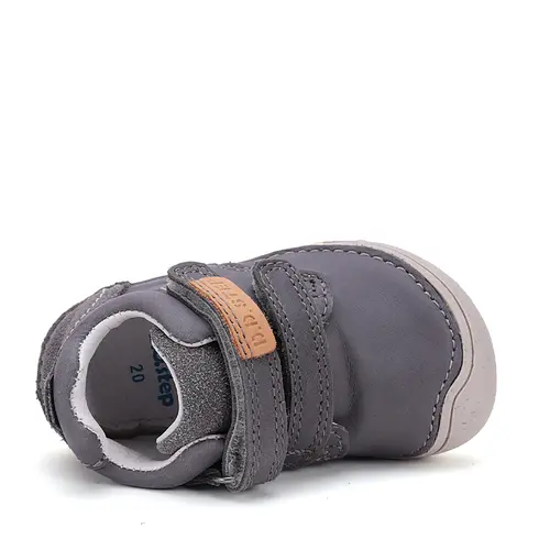 Pantofi copii, barefoot, piele naturala, protectie degete, gri, D.D. Step- S073-51761M-31-D.D. Step