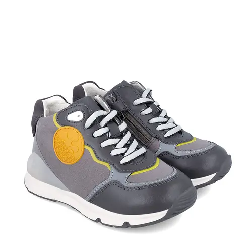 Pantofi sport copii, piele naturala, Bioevolution Urban, gri, Biomecanics- 241243-B083-30-Biomecanics