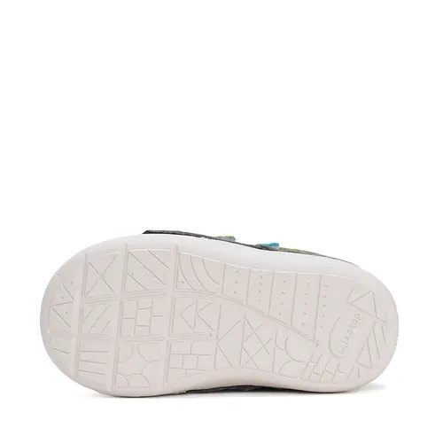 Pantofi din piele naturala pentru copii, talpa flexibila, gri inchis, serpisor verde, D.D. Step- S066-51303A-25-D.D. Step Pantofi din piele naturala pentru copii, talpa flexibila, gri inchis, serpisor verde, D.D. Step- S066-51303A-25-D.D. Step