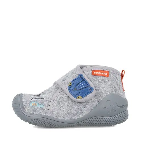 Pantofi baieti, material textil, Biohome, Hello World, gri, Biomecanics- 241154-B156-22-Biomecanics