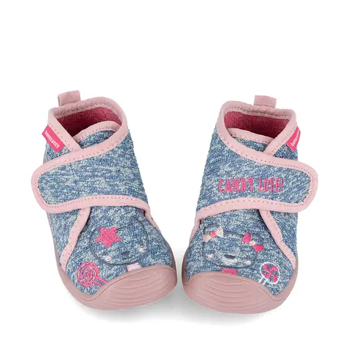 Pantofi fete, material textil, Biohome, pisica, albastru, Biomecanics- 241152-A008-24-Biomecanics