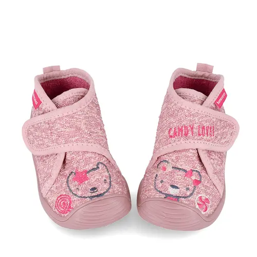 Pantofi fete, material textil, Biohome, pisica, roz, Biomecanics- 241152-B032-22-