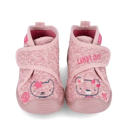 Pantofi fete, material textil, Biohome, pisica, roz, Biomecanics- 241152-B032-22-