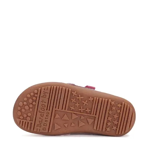 Pantofi fete, piele naturala, barefoot, talpa flexibila Sweetstep, roz, D.D. Step- S063-51483CM-30-D.D. Step
