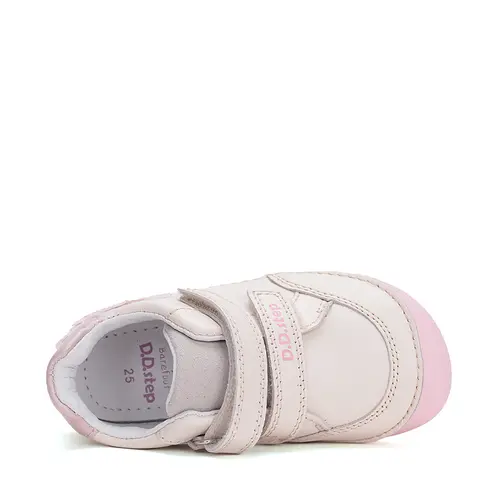 Pantofi fete, piele naturala, barefoot,  talpa flexibila, crem, lebada, D.D. Step- S063-51551M-30-D.D. Step Pantofi fete, piele naturala, barefoot,  talpa flexibila, crem, lebada, D.D. Step- S063-51551M-30-D.D. Step