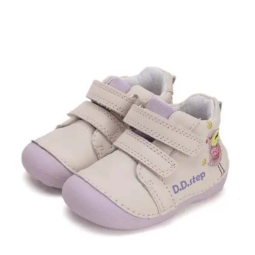 Pantofi piele naturla, fete, crem, bird, D.D. Step- S015-51542A-24-D.D. Step