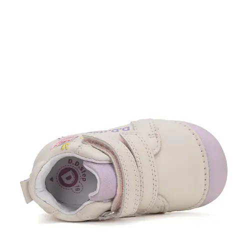 Pantofi piele naturla, fete, crem, bird, D.D. Step- S015-51542A-24-D.D. Step