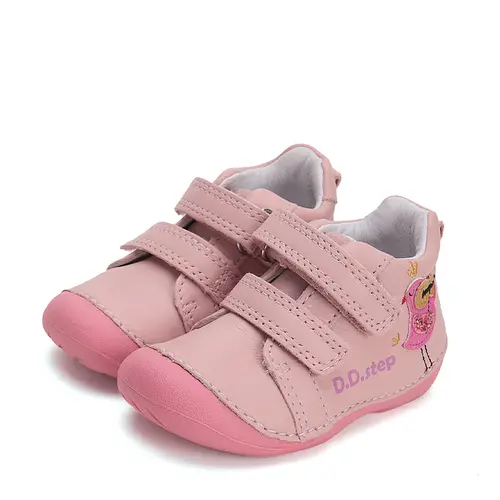 Pantofi piele naturla, fete , roz deschis, bird, D.D. Step- S015-51542-24-