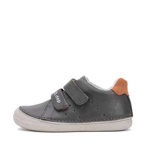 Pantofi baieti, piele naturala, talpa flexibila, kaki inchis, D.D. Step- S078-51687AM-31-D.D. Step