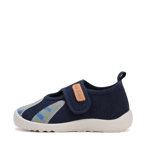 Pantofi copii de interior, barefoot, material textil, decupati, talpa flexibila, negru, D.D Step- C086-51628AM-31-D.D. Step